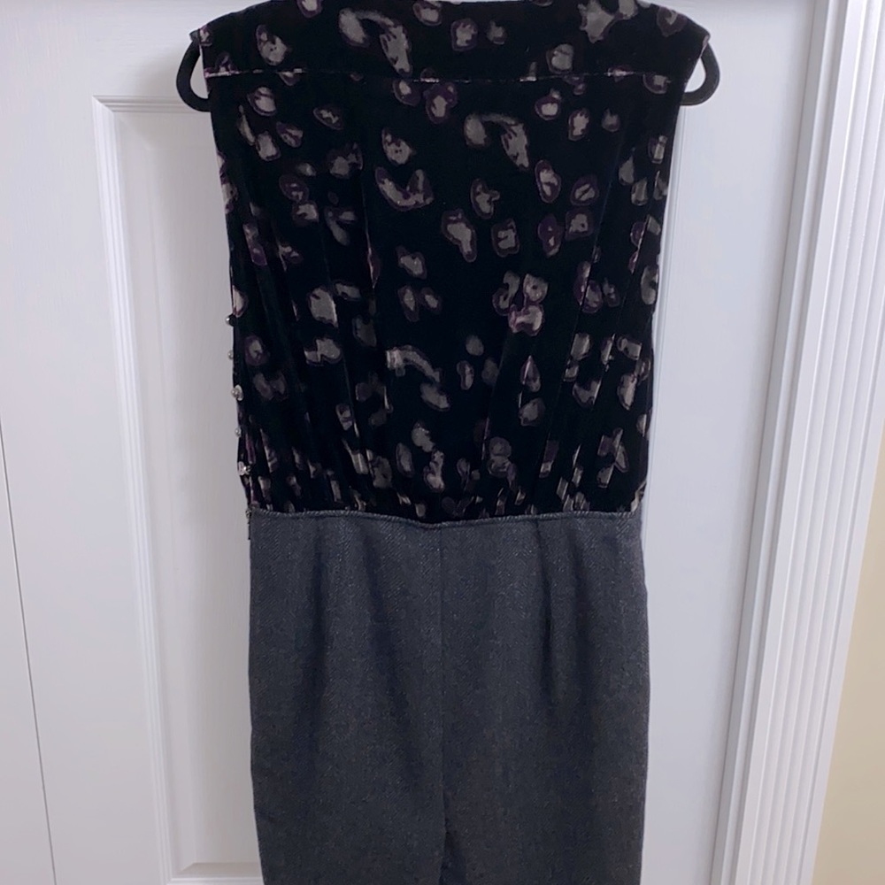 🔥🔥Rachel Roy Signature| Charcoal Velvet Herringbone Tweed Dress - sz 6 - Picture 10 of 10